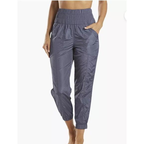 Free People Movement The Way Home Jogger Pull On Pants High Rise in Deep Sea - Picture 5 of 16